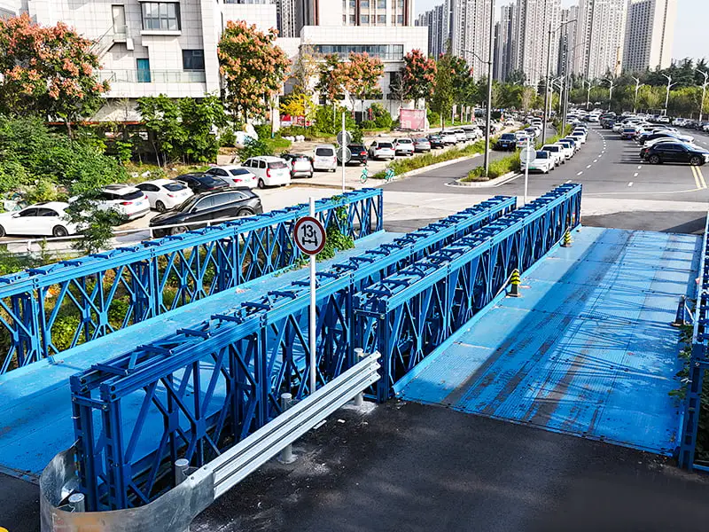 สะพานเบลีย์ CB 200 สะพานเบลีย์เสริมแรงสองแถวชั้นเดียวสองเลน