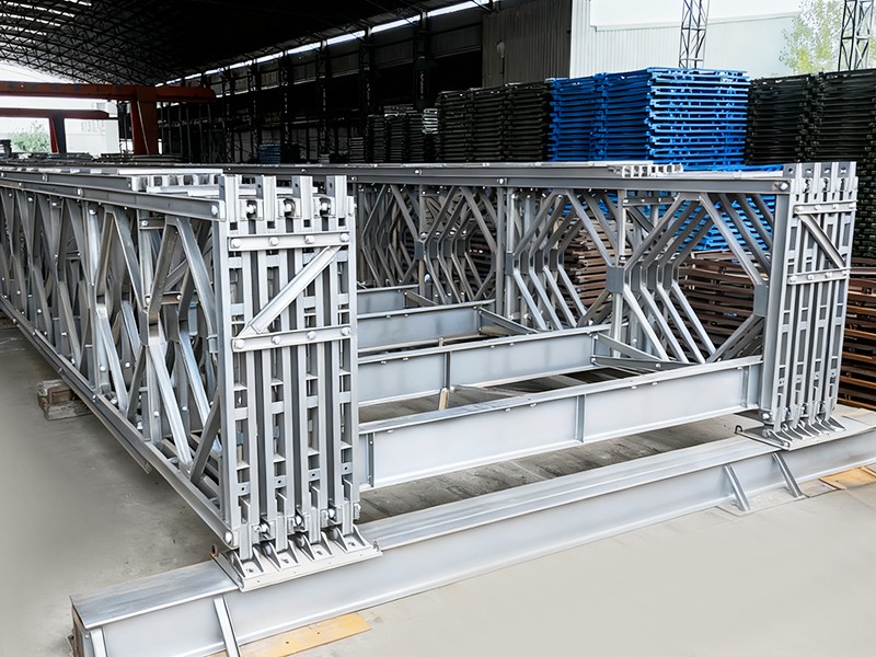 CB 450 Bailey Bridge สะพานเบลีย์เสริมสังกะสีชั้นเดียวสี่แถว