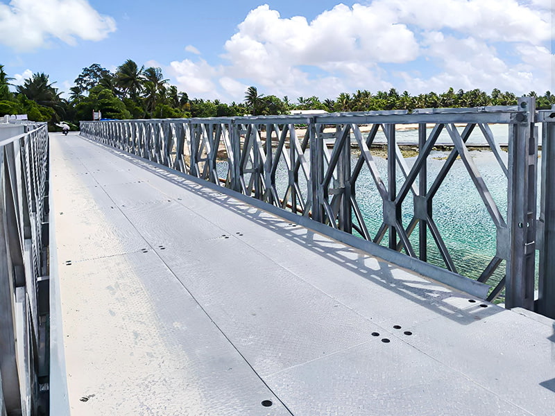 CB 200 Bailey Bridge สะพานเบลีย์สังกะสีชั้นเดียวสองแถว